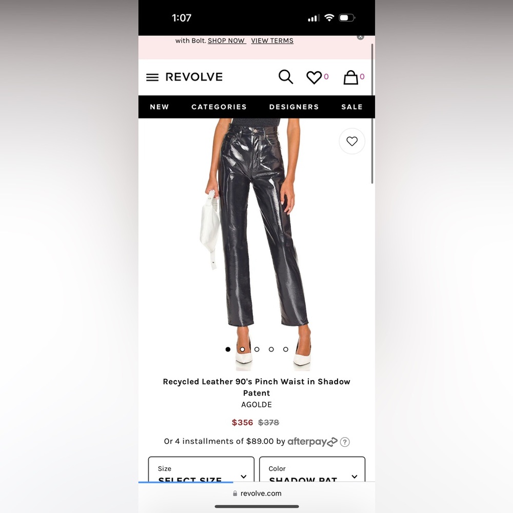 Recycled Leather 90's Pinch Waist in Shadow
Patent
AGOLDE